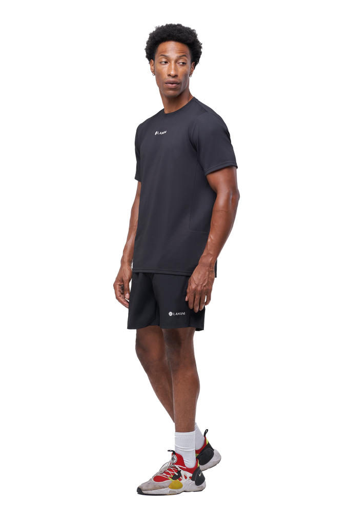 HYBRID SHORT - BLACK - LAMANI DESIGN