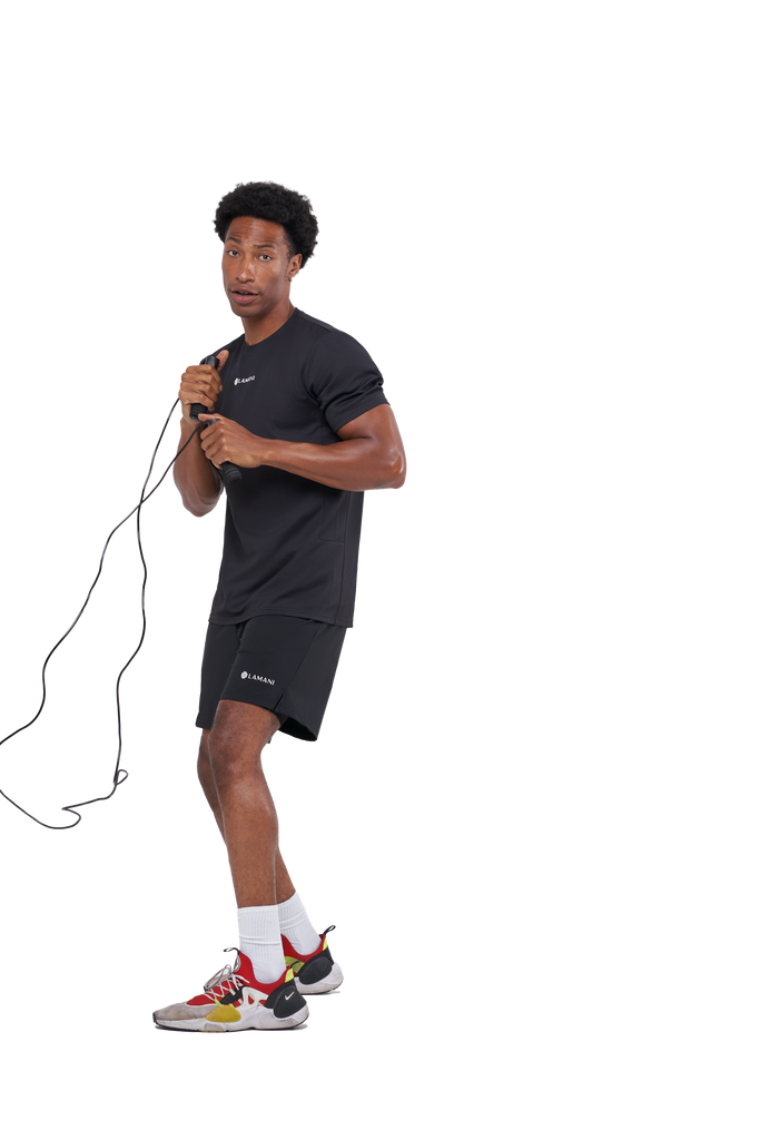 HYBRID SHORT - BLACK - LAMANI DESIGN