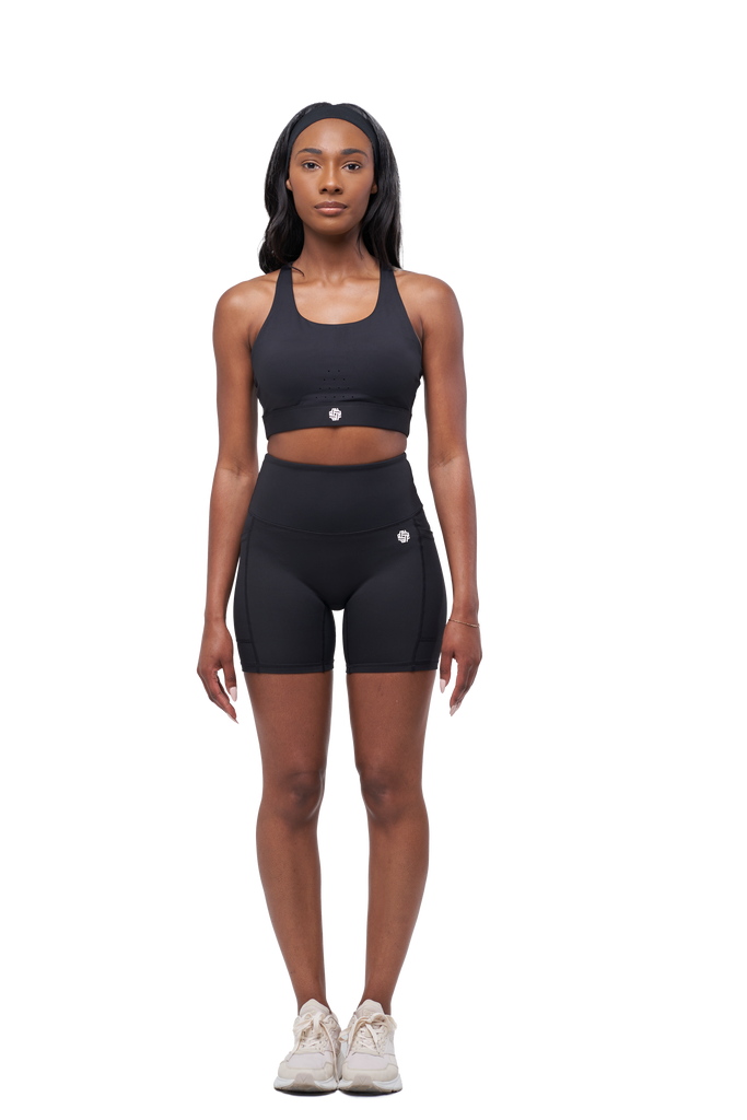 AMPMOVE SHORTS - BLACK - LAMANI DESIGN